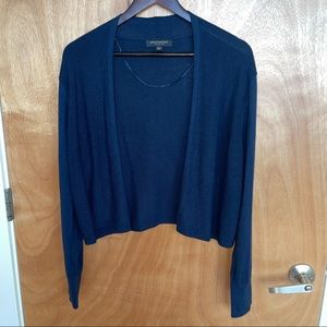 Dark Blue Banana Republic Silk Cotton Cardigan